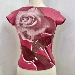 NWT Urban Outfitters Rose Nadia Rose Low Back Top